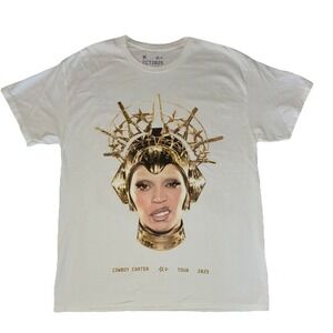 Beyonce II Hands II Heaven Tee M White Cowboy Carter Tour 2025 Merch NEW *line
